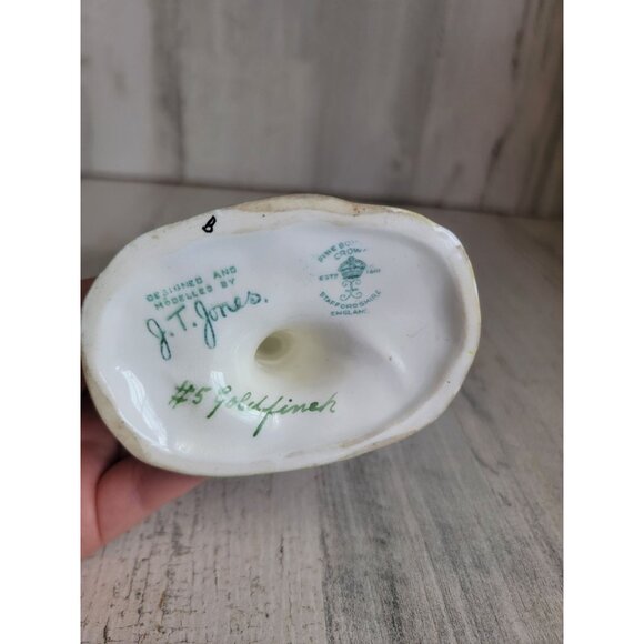 Staffordshire Goldfinch AS IS bone china figure - Picture 10 of 10